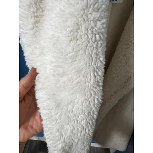 Forever 21 White FAUX FUR Vest W/ Pockets, BOHO, SHERPA, WESTERN, STAGECOACH - S - Picture 7 of 11